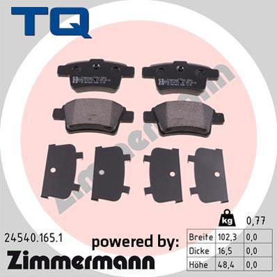 TQ 244748 - Гальмівні колодки, дискові гальма avtolavka.club