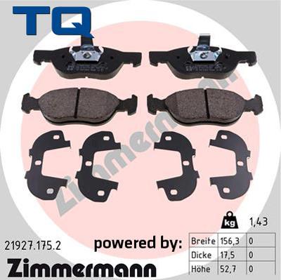 TQ TQ-BP0302 - Гальмівні колодки, дискові гальма avtolavka.club