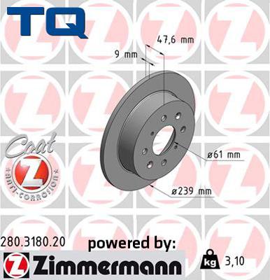 TQ 229480 - Гальмівний диск avtolavka.club