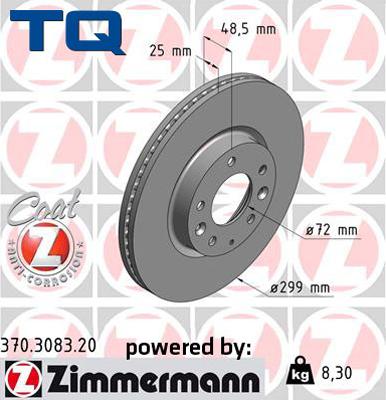 TQ TQ-BD0625 - Гальмівний диск avtolavka.club