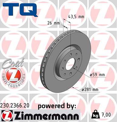 TQ TQ-BD0030 - Гальмівний диск avtolavka.club