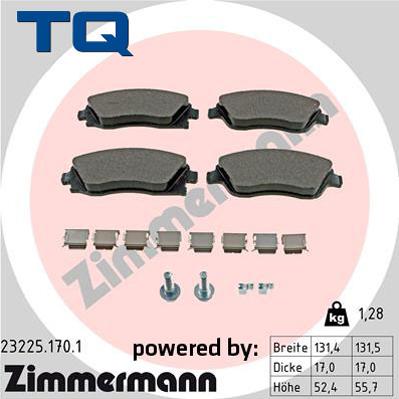 TQ 222680 - Гальмівні колодки, дискові гальма avtolavka.club