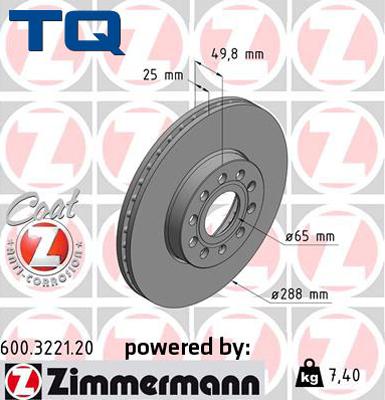 TQ TQ-BD0100 - Гальмівний диск avtolavka.club