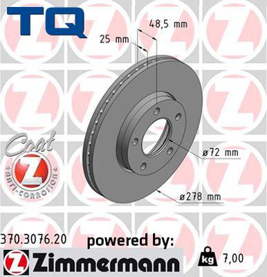 TQ TQ-BD0056 - Гальмівний диск avtolavka.club