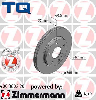 TQ 222750 - Гальмівний диск avtolavka.club