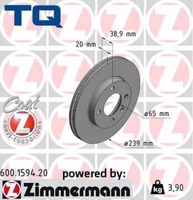 TQ TQ-BD0094 - Гальмівний диск avtolavka.club