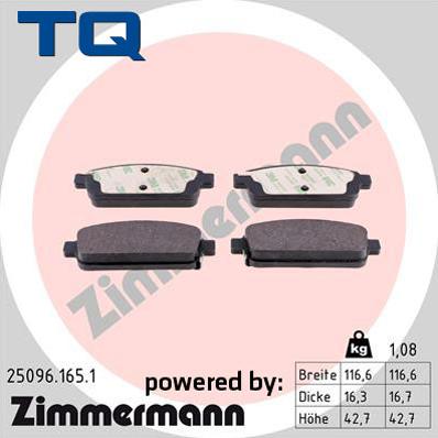 TQ 222738 - Гальмівні колодки, дискові гальма avtolavka.club