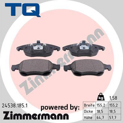 TQ 222720 - Гальмівні колодки, дискові гальма avtolavka.club