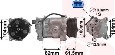 TQ TQ-5800K167 - Компресор, кондиціонер avtolavka.club