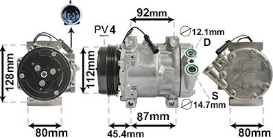 TQ TQ-1700K366 - Компресор, кондиціонер avtolavka.club