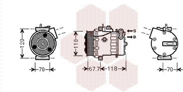 TQ TQ-1700K384 - Компресор, кондиціонер avtolavka.club