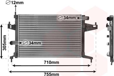 TQ TQ-37002306 - Радіатор, охолодження двигуна avtolavka.club