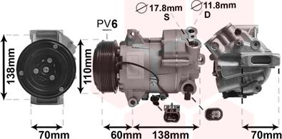 TQ TQ-3700K607 - Компресор, кондиціонер avtolavka.club