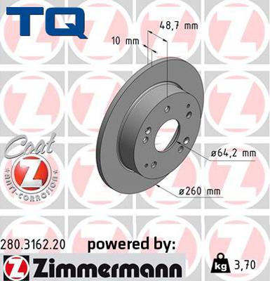 TQ TQ-BD0514 - Гальмівний диск avtolavka.club