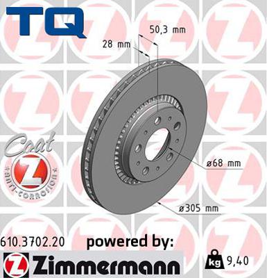 TQ TQ-BD0109 - Гальмівний диск avtolavka.club