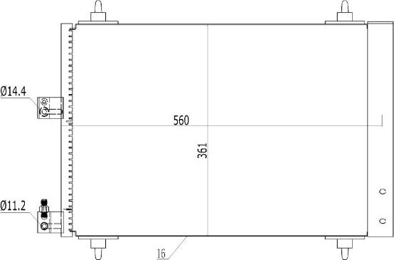 TQ TQ-HL-427 - Конденсатор, кондиціонер avtolavka.club