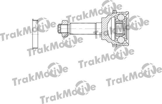 TrakMotive 40-0636 - Шарнірний комплект, ШРУС, приводний вал avtolavka.club