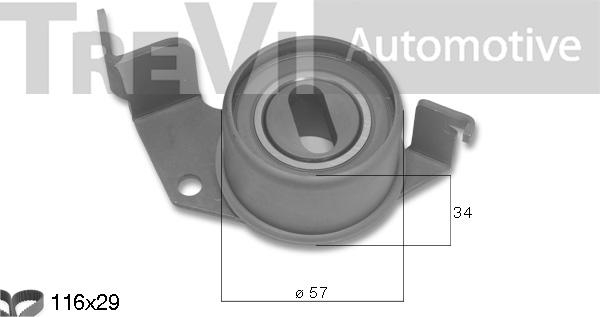 Trevi Automotive KD1499 - Комплект ременя ГРМ avtolavka.club