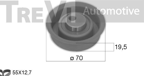 Trevi Automotive KD1494 - Комплект ременя ГРМ avtolavka.club