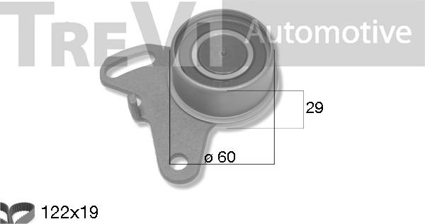 Trevi Automotive KD1496 - Комплект ременя ГРМ avtolavka.club