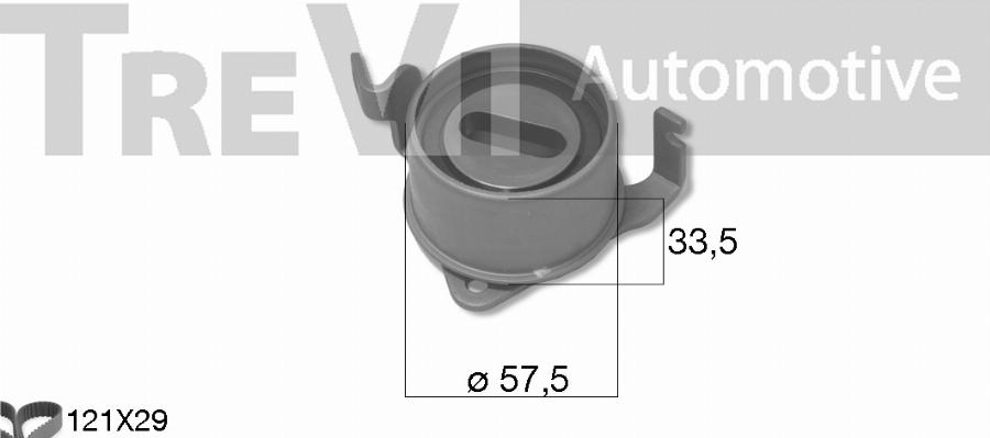 Trevi Automotive KD1493 - Комплект ременя ГРМ avtolavka.club