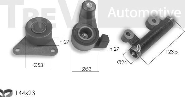 Trevi Automotive KD1415 - Комплект ременя ГРМ avtolavka.club