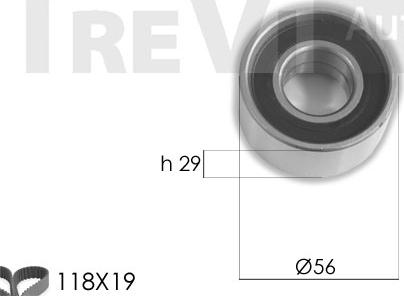 Trevi Automotive KD1438 - Комплект ременя ГРМ avtolavka.club