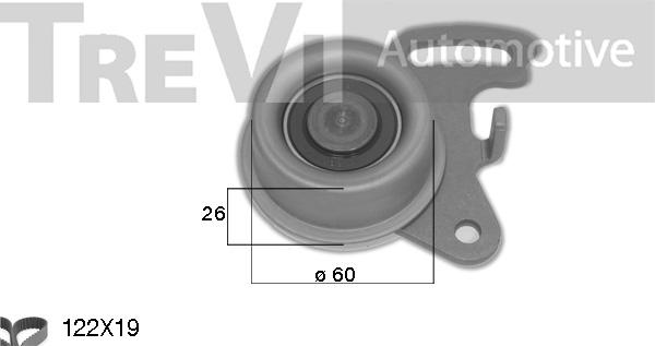 Trevi Automotive KD1503 - Комплект ременя ГРМ avtolavka.club