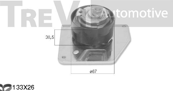 Trevi Automotive KD1517 - Комплект ременя ГРМ avtolavka.club