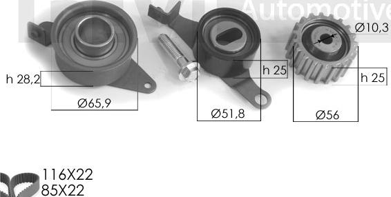 Trevi Automotive KD1041 - Комплект ременя ГРМ avtolavka.club