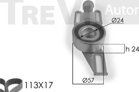 Trevi Automotive KD1005 - Комплект ременя ГРМ avtolavka.club