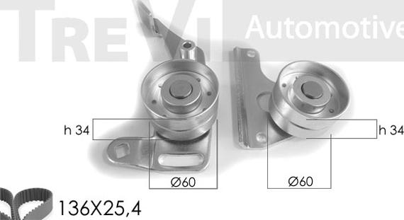 Trevi Automotive KD1003 - Комплект ременя ГРМ avtolavka.club