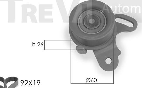 Trevi Automotive KD1032 - Комплект ременя ГРМ avtolavka.club