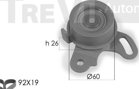 Trevi Automotive KD1153 - Комплект ременя ГРМ avtolavka.club