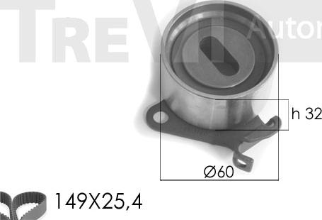 Trevi Automotive KD1165 - Комплект ременя ГРМ avtolavka.club