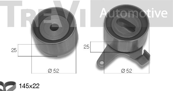 Trevi Automotive KD1166 - Комплект ременя ГРМ avtolavka.club