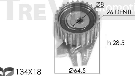 Trevi Automotive KD1127 - Комплект ременя ГРМ avtolavka.club