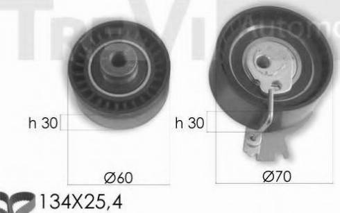 Trevi Automotive KD1364 - Комплект ременя ГРМ avtolavka.club