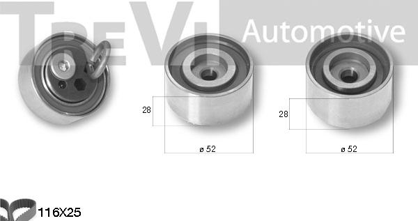 Trevi Automotive KD1387 - Комплект ременя ГРМ avtolavka.club