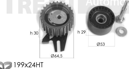 Trevi Automotive KD1331 - Комплект ременя ГРМ avtolavka.club