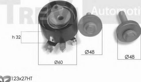 Trevi Automotive KD1243 - Комплект ременя ГРМ avtolavka.club