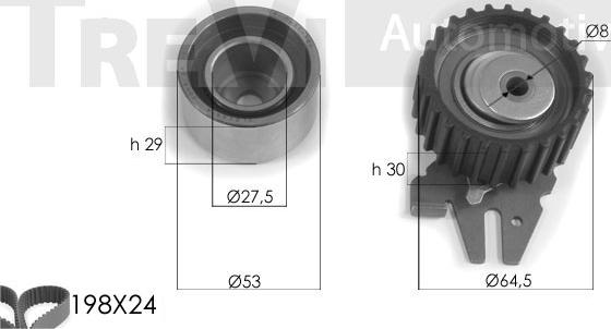 Trevi Automotive KD1251 - Комплект ременя ГРМ avtolavka.club