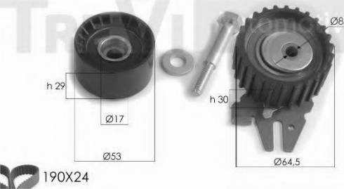 Trevi Automotive KD1230 - Комплект ременя ГРМ avtolavka.club