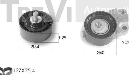 Trevi Automotive KD1279 - Комплект ременя ГРМ avtolavka.club