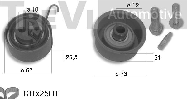 Trevi Automotive KD1270 - Комплект ременя ГРМ avtolavka.club