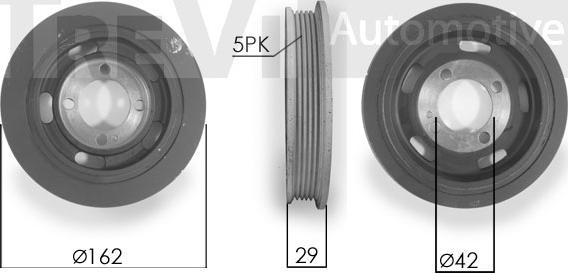 Trevi Automotive PC1208 - Ремінний шків, колінчастий вал avtolavka.club