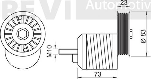 Trevi Automotive TA1178 - Натягувач ременя, клинові зуб. avtolavka.club