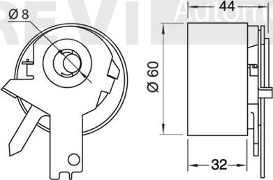 Trevi Automotive TD1552 - Натяжна ролик, ремінь ГРМ avtolavka.club