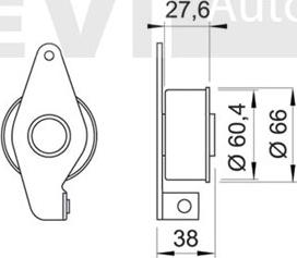 Trevi Automotive TD1191 - Натяжна ролик, ремінь ГРМ avtolavka.club