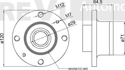 Trevi Automotive WB1108 - Комплект підшипника маточини колеса avtolavka.club